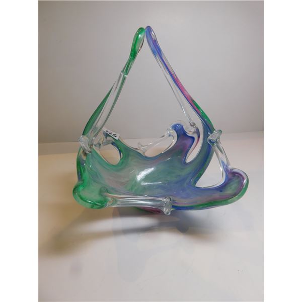 MURANO ITALY MULTI COLOR ART GLASS BOWL