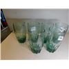 Image 1 : 6- ANCHOR HOCKING CENTRAL PARK FERN GREEN TUMBLERS