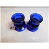 Image 2 : COBALT BLUE CANDLE HOLDERS