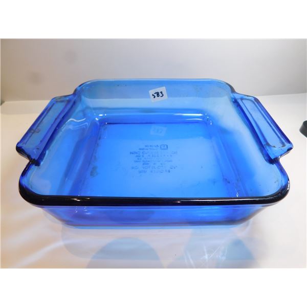 8 X 8 1035 ANCHOR HOCKING BACKING DISH COBALT BLUE