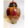 Image 2 : CARLTON WARE ROUGE ROYALE COVERD GINGER POT WITH REPAIRED INNER LIP