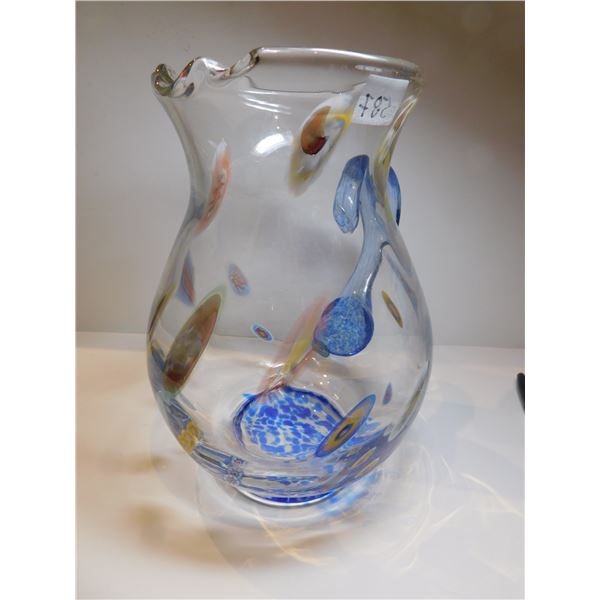 MURANO STYLE ART GLASS PITCHER