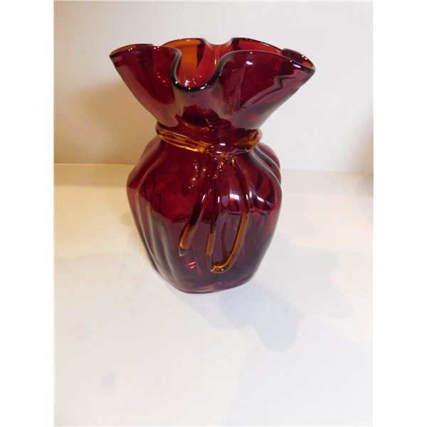 AMETHYST SACK VASE