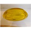 Image 4 : YELLOW CURVED ART GLASS BOWL
