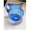 Image 1 : COBALT BLUE ART GLASS PITCHER