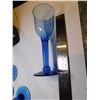 Image 3 : 4-COBALT BLUE WINE GLASSES