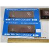 Image 2 : Lot of 3 New Old Stock HO Trains Cars Accurail and Trans Canada