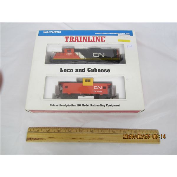 Wathers Trainline HO Locomotive and Caboose New Old Stock