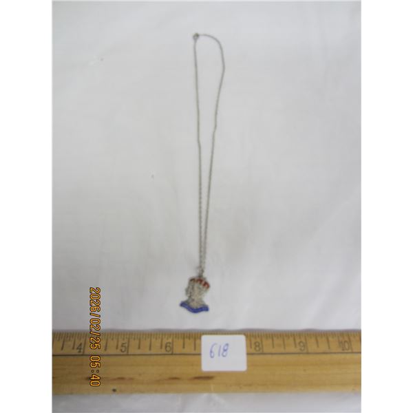 Kings Coronation Sterling 925 Pendant on Chain
