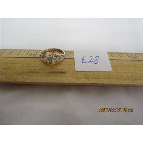 Sterling 925 Silver Ring with a Blue Stone