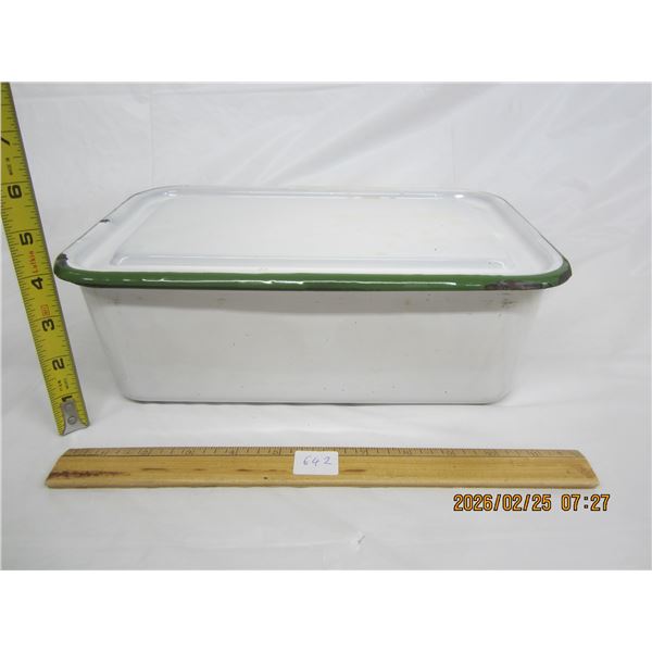 Antique Enameled Container From a Doctor's Office