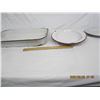 Image 2 : 3 Antique Enameled Dishes
