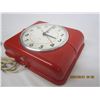 Image 3 : Working 1950's Red Westclox Electric Wall Clock