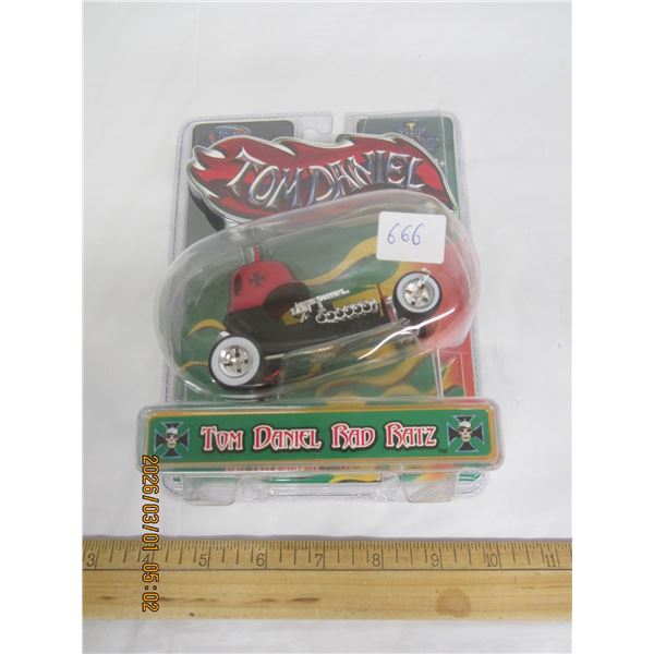 Large Tom Daniel Bad Rants Hot Wheel Style Car in Original Packaging
