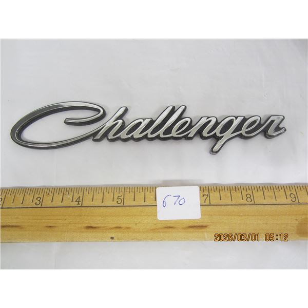 Dodge Challenger Badge in Good Shape