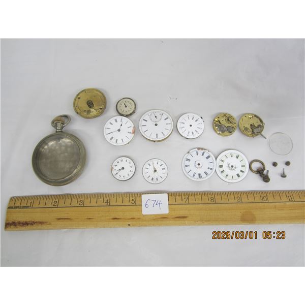 Lot of Pocket Watch Parts