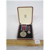 Image 1 : Vintage Big and Little Normandy Campaign Medals  made by The Canadian Mint with Display Box