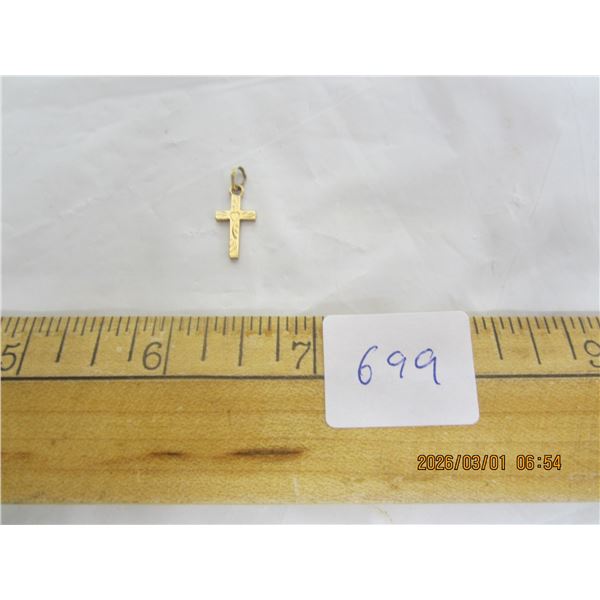 10k Gold Cross Pendant