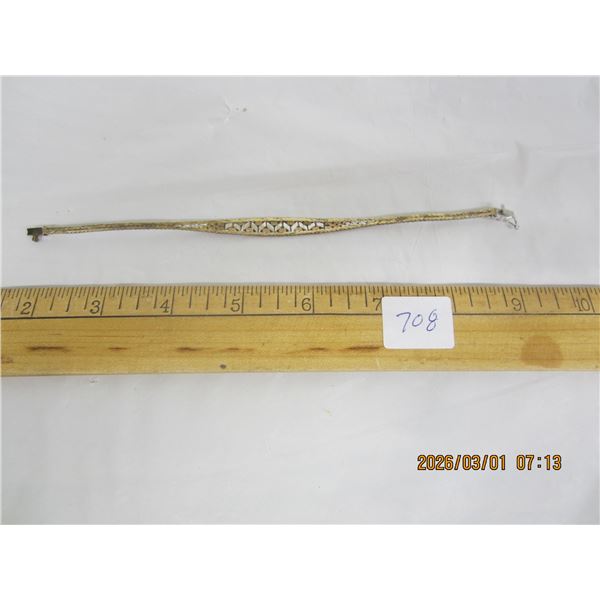 Sterling Silver Bracelet with Gold Wash