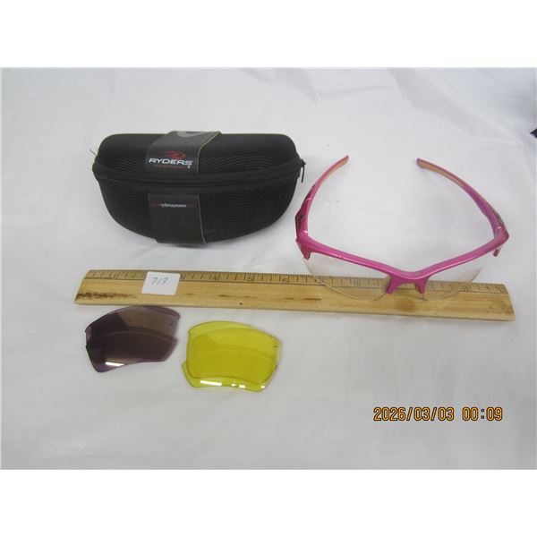 Ryders Designer Sun Glasses with Interchangeable Lenses with Case