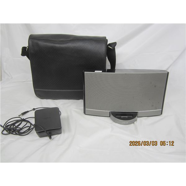 Bose MP3 Player Dock with Cord, Remote, I pod Nano, and Leather Bose Bag