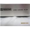 Image 10 : Rare Procom Stereo Amplifier Model PA-600 with Original Box Unit Powers Up