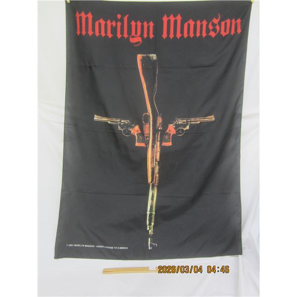 Marilyn Manson 2001 Band Flag 41x 28 inches