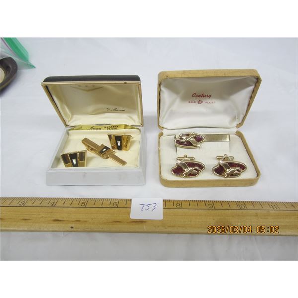 2 Sets of Antique Cuff Links Great Condition