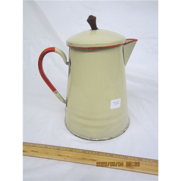 Antique Enamelware Coffee Pot