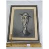 Image 1 : Vintage Hand Painted Portrait of a French WW1 Soldier