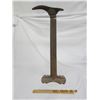 Image 1 : Antique Cast Iron Shoe Last for Repairing Shoes 24 inches Tall