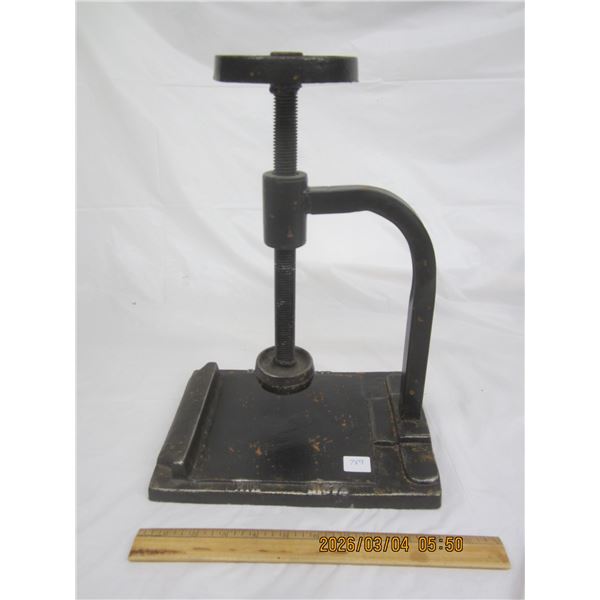 Antique Cast Iron Book Press ?