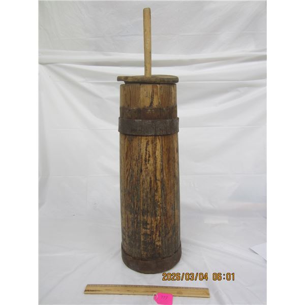 Rare Wooden Antique Butter Churn 19 inches Tall