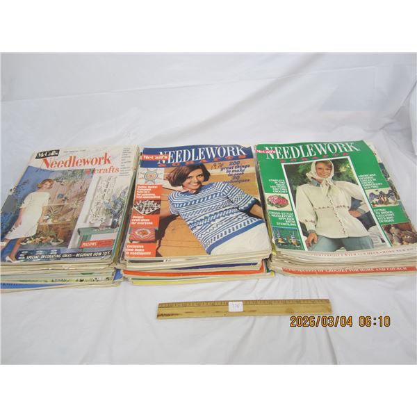 Large Lot of McCalls Needle Work and Craft Magazines
