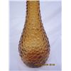 Image 4 : Large Amber Hobnail Jug with Stopper Circa 1970's 21 inches Tall