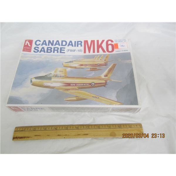 Sealed Canadair MK6 Sabre Airplane Model Kit