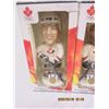 Image 2 : Lot of 5 Vintage Team Canada Bobble Heads in Box Smyth, Peca, Nolan , Shanahan , Brodeur