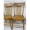 Image 2 : 2 Antique Press Back Chairs