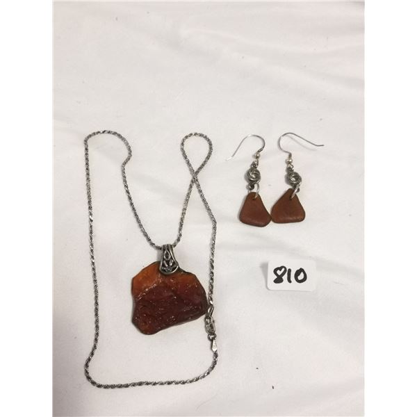 Sterling Silver Earring & Necklace Set