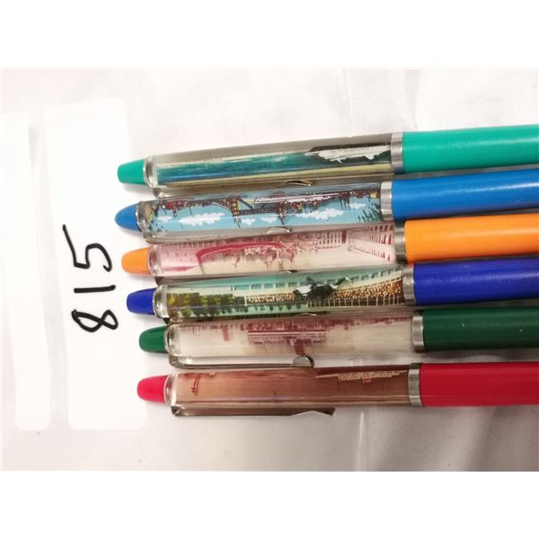 (6) Vintage Floating Pens