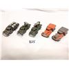 Image 1 : (5) Small Army Vehicles, includes (3) by AHI Japan