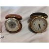 Image 2 : (4) Vintage Travelling Alarm Clocks