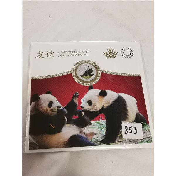 2018 Canada $8 “Peaceful Panda” .999 Fine Silver Coin