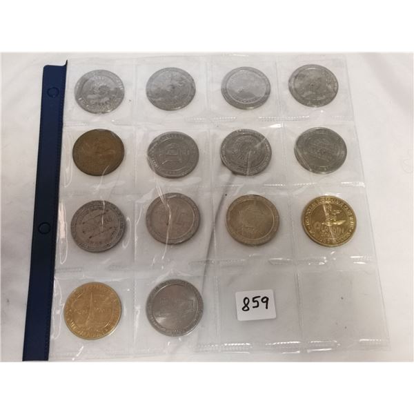 (14) Las Vegas Gambling Tokens