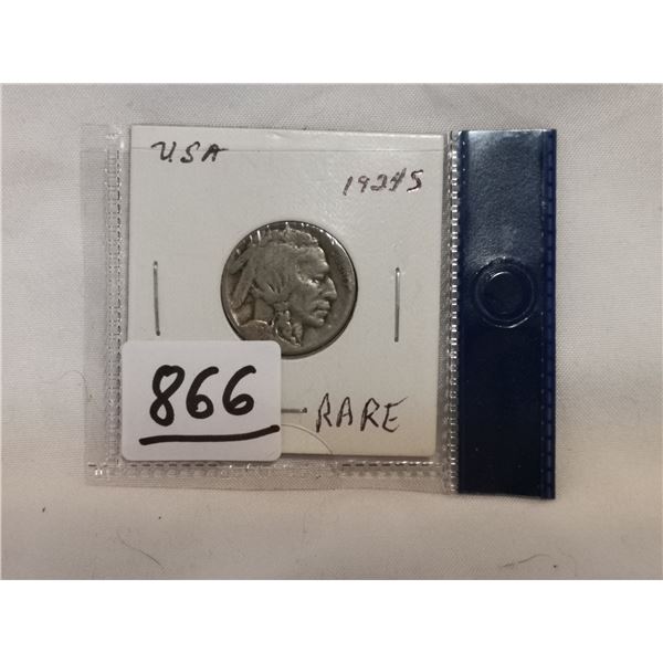 Rare 1924-S US Buffalo 5 cent Nickel