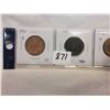 Image 2 : (4) Canadian King George Large One cent Coins