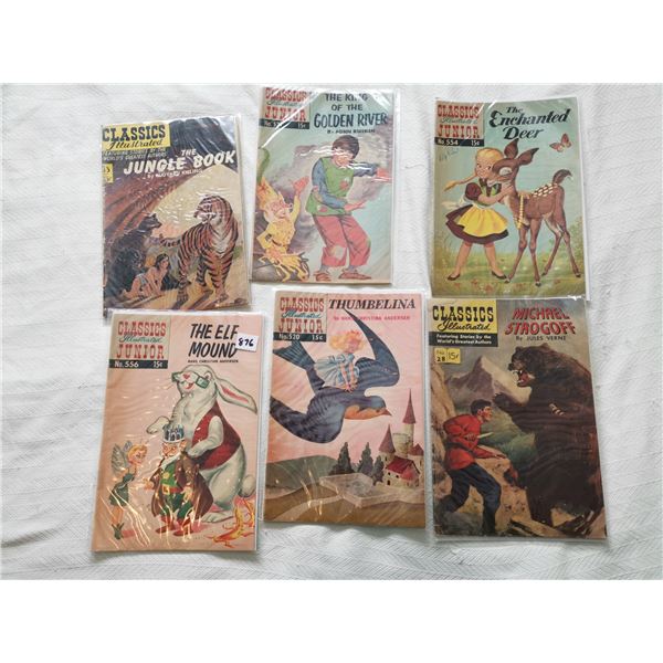 (6) Vintage 15¢ Classics Illustrated