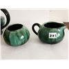 Image 2 : Blue Mountain Pottery Teapot, Cream & Sugar Bowl Set