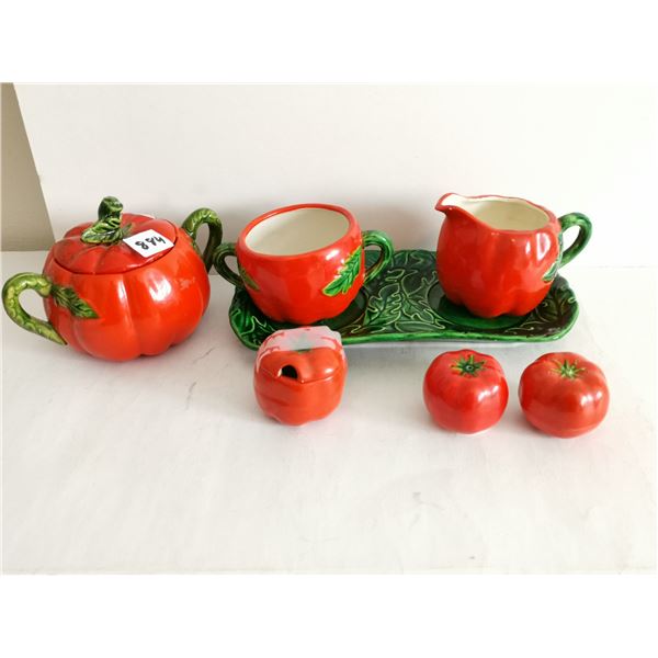 Tomato Cream & Sugar Bowls, S&P Shakers, etc.