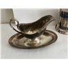 Image 3 : Silver Plated Coffee Holder, Gravy Boat, S&P Shaker Set
